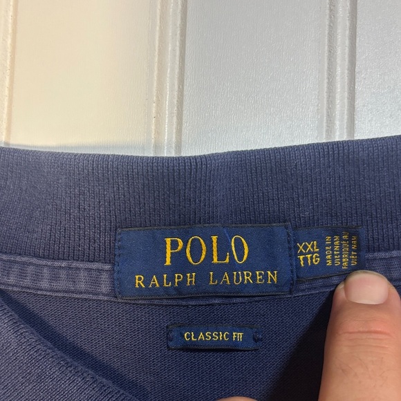 Polo by Ralph Lauren Men's long sleeve Navy Polo Shirt size XXL - Picture 2 of 5